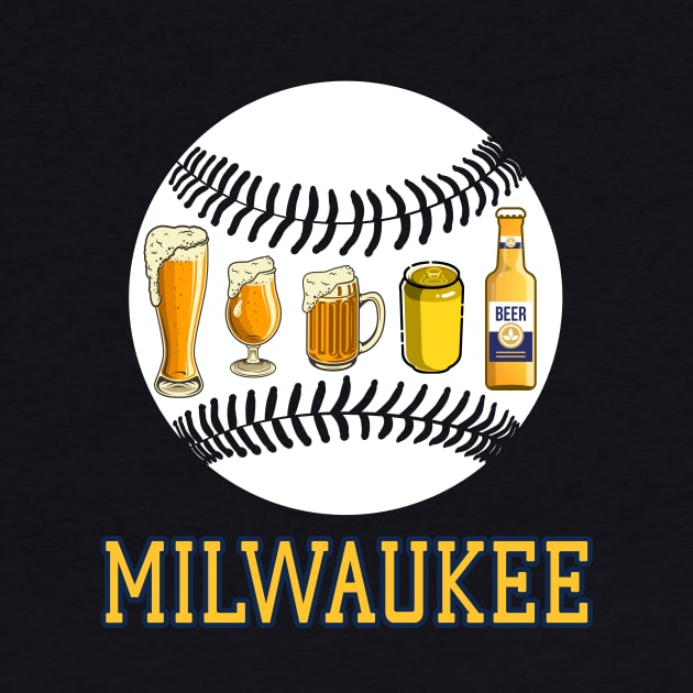 Vintage Milwaukee Baseball Brewery And Beers For Game Day by justiceberate